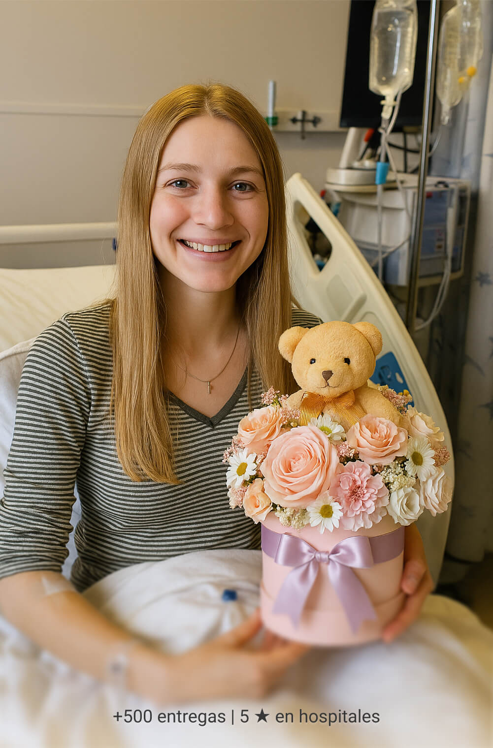 Mamá con caja de regalo